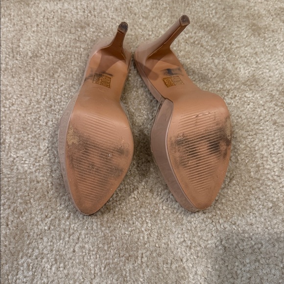 PrettyLittleThing Clear Nude Heels - Picture 3 of 4